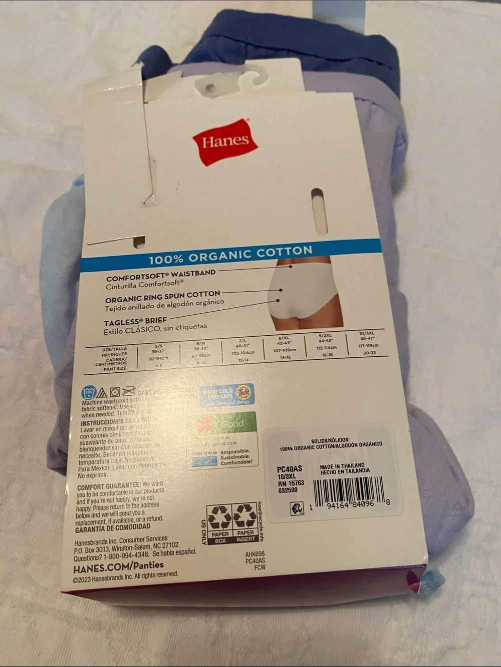 Hanes Pure Comfort Briefs - Light Lavender
